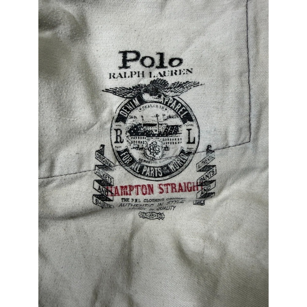 Polo Ralph Lauren Hampton Straight Gray Jeans Mens 44x34 Vintage Y2K Grunge - Picture 4 of 12